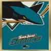 Trends International NHL San Jose Sharks - Logo 14 Wall Poster, 22.375" x 34", Gold Framed Version view 1