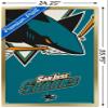 Trends International NHL San Jose Sharks - Logo 14 Wall Poster, 22.375" x 34", Gold Framed Version view 3