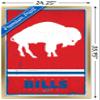 NFL Buffalo Bills - Retro Logo 15 Wall Poster, 34L" x 22.4W", Gold Framed Version view 3