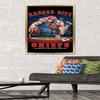 Trends International NFL Kansas City Chiefs - End Zone 17 Wall Poster, 22.375" x 34", Gold Framed Version view 2