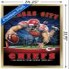 Trends International NFL Kansas City Chiefs - End Zone 17 Wall Poster, 22.375" x 34", Gold Framed Version view 3