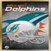 Trends International NFL Miami Dolphins - Helmet 18 Wall Poster, 22.375" x 34", Gold Framed Version view 1