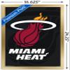 Trends International NBA Miami Heat - Logo 14 Wall Poster, 14.725" x 22.375", Gold Framed Version view 3