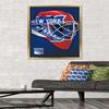 Trends International NHL New York Rangers - Mask 16 Wall Poster, 22.375" x 34", Gold Framed Version view 2