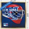 Trends International NHL New York Rangers - Mask 16 Wall Poster, 22.375" x 34", Gold Framed Version view 3