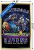 Trends International NFL Baltimore Ravens - End Zone 17 Wall Poster, 22.375" x 34", Gold Framed Version view 3