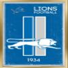 Trends International NFL Detroit Lions - Retro Logo 14 Wall Poster, 22.375" x 34", Gold Framed Version view 1