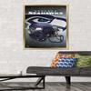Trends International NFL Seattle Seahawks - Helmet 16 Wall Poster, 22.375" x 34", Gold Framed Version view 2