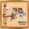NFL Cincinnati Bengals - Retro Logo 14 Wall Poster, 22.4L" x 14.7W", Gold Framed Version view 1