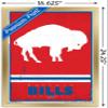 NFL Buffalo Bills - Retro Logo 15 Wall Poster, 22.4L" x 14.7W", Gold Framed Version view 3