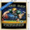 Trends International NFL Green Bay Packers - End Zone 17 Wall Poster, 22.375" x 34", Gold Framed Version view 3