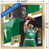 Trends International NBA Boston Celtics - Jayson Tatum 19 Wall Poster, 14.725" x 22.375", Gold Framed Version view 3