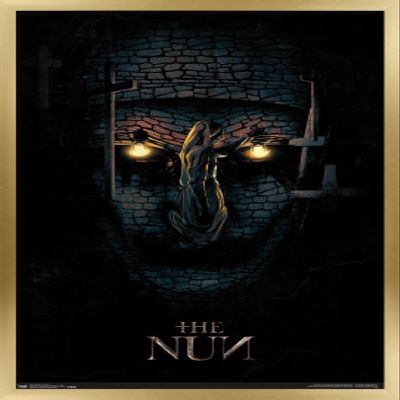 Trends International The Nun - One Sheet Wall Poster, 22.375" x 34", Gold Framed Version
