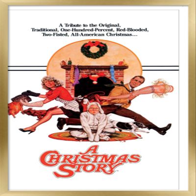 A Christmas Story - One Sheet Wall Poster, 22.4L x 14.7W, Gold Framed Version