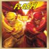 Trends International DC Comics - The Flash and The Reverse Flash - Race Wall Poster, 14.725" x 22.375", Gold Framed Version view 1