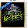 Trends International Beetlejuice - Yellow and Green Neon Wall Poster, 34L x 22.4W, Gold Framed Version view 3