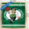 Trends International NBA Boston Celtics - Logo 14 Wall Poster, 22.4L x 14.7W, Gold Framed Version view 3