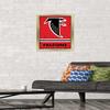 NFL Atlanta Falcons - Retro Logo 15 Wall Poster, 22.4L" x 14.7W", Gold Framed Version view 2
