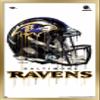 Trends International NFL Baltimore Ravens - Drip Helmet 20 Wall Poster, 14.725" x 22.375", Gold Framed Version view 1