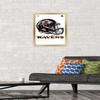 Trends International NFL Baltimore Ravens - Drip Helmet 20 Wall Poster, 14.725" x 22.375", Gold Framed Version view 2