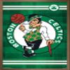 Trends International NBA Boston Celtics - Logo 14 Wall Poster, 22.4L x 14.7W, Bronze Framed Version view 1