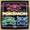 Trends International Pokmon - Neon Group Wall Poster, 14.725" x 22.375", Gold Framed Version view 1