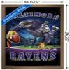 Trends International NFL Baltimore Ravens - End Zone 17 Wall Poster, 14.725" x 22.375", Bronze Framed Version view 3