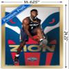 Trends International NBA New Orleans Pelicans - Zion Williamson 19 Wall Poster, 14.725" x 22.375", Gold Framed Version view 3
