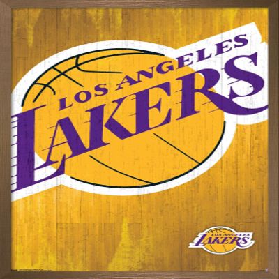 Trends International NBA Los Angeles Lakers - Logo 13 Wall Poster, 14.725" x 22.375", Bronze Framed Version