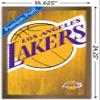 Trends International NBA Los Angeles Lakers - Logo 13 Wall Poster, 14.725" x 22.375", Bronze Framed Version view 3