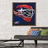 Trends International NHL Columbus Blue Jackets - Mask 16 Wall Poster, 22.375" x 34", Bronze Framed Version view 2