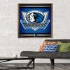 Trends International NBA Dallas Mavericks - Logo 14 Wall Poster, 22.375" x 34", Bronze Framed Version view 2