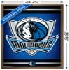 Trends International NBA Dallas Mavericks - Logo 14 Wall Poster, 22.375" x 34", Bronze Framed Version view 3