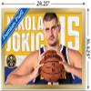 Trends International NBA Denver Nuggets - Nikola Jokic 19 Wall Poster, 14.725" x 22.375", Gold Framed Version view 3