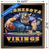 Trends International NFL Minnesota VIkings - End Zone 17 Wall Poster, 14.725" x 22.375", Bronze Framed Version view 3