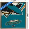 Trends International NHL San Jose Sharks - Logo 14 Wall Poster, 22.375" x 34", Bronze Framed Version view 3