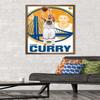 Trends International NBA Golden State Warriors - Stephen Curry 15 Wall Poster, 22.375" x 34", Bronze Framed Version view 2