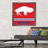 NFL Buffalo Bills - Retro Logo 15 Wall Poster, 34L" x 22.4W", Bronze Framed Version view 2