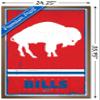 NFL Buffalo Bills - Retro Logo 15 Wall Poster, 34L" x 22.4W", Bronze Framed Version view 3
