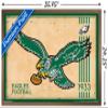 Trends International NFL Philadelphia Eagles - Retro Logo 14 Wall Poster, 22.375" x 34", Bronze Framed Version view 3