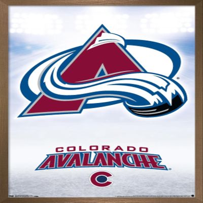 Trends International NHL Colorado Avalanche - Logo 17 Wall Poster, 22.375" x 34", Bronze Framed Version