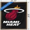 Trends International NBA Miami Heat - Logo 14 Wall Poster, 22.375" x 34", Bronze Framed Version view 3