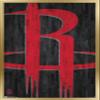 Trends International NBA Houston Rockets - Logo 19 Wall Poster, 14.725" x 22.375", Gold Framed Version view 1