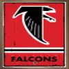 NFL Atlanta Falcons - Retro Logo 15 Wall Poster, 22.4L" x 14.7W", Bronze Framed Version view 1