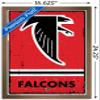 NFL Atlanta Falcons - Retro Logo 15 Wall Poster, 22.4L" x 14.7W", Bronze Framed Version view 3
