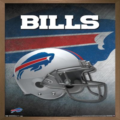 Trends International NFL Buffalo Bills - Helmet 16 Wall Poster, 14.725" x 22.375", Bronze Framed Version