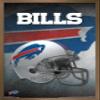 Trends International NFL Buffalo Bills - Helmet 16 Wall Poster, 14.725" x 22.375", Bronze Framed Version view 1