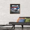 Trends International NFL Buffalo Bills - Helmet 16 Wall Poster, 14.725" x 22.375", Bronze Framed Version view 2