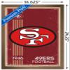 Trends International NFL San Francisco 49ers - Retro Logo 14 Wall Poster, 14.725" x 22.375", Bronze Framed Version view 3