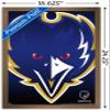 Trends International NFL Baltimore Ravens - Logo 14 Wall Poster, 14.725" x 22.375", Bronze Framed Version view 3